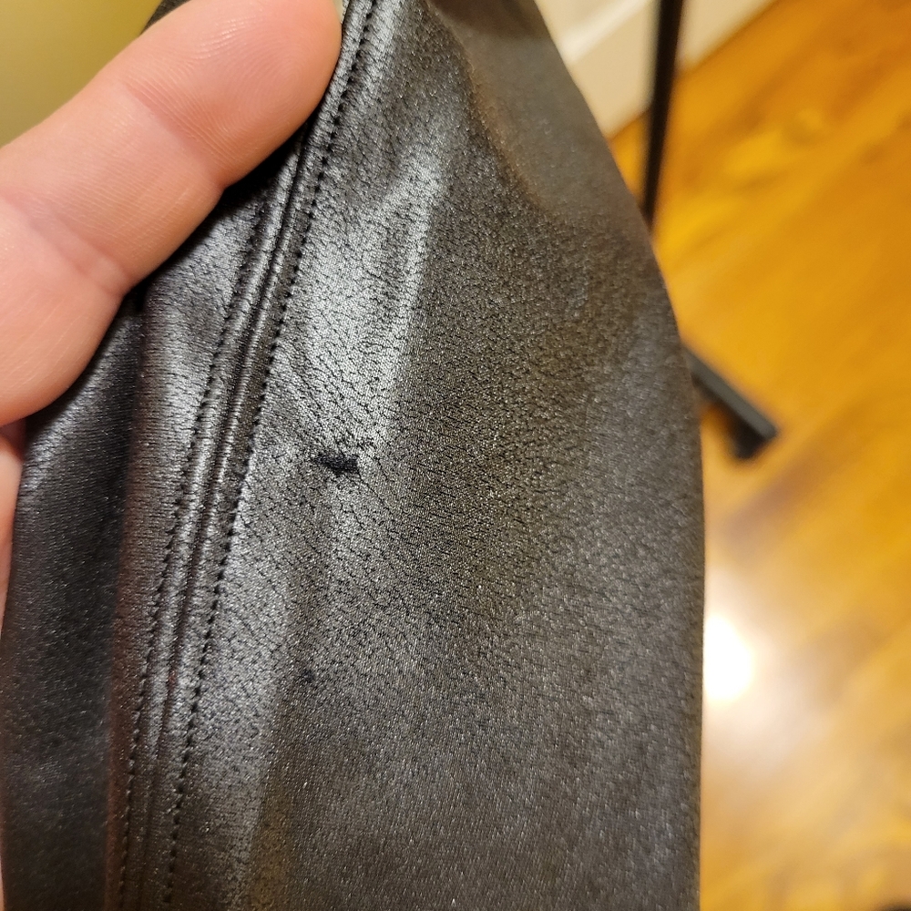 Spanx Leather Leggings Size L - Picture 3 of 9